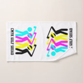 スタイリッシュCMYKゴルフ バスタオルセット (ハンドタオル)