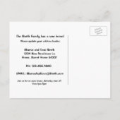 スタイリッシュDecor Moving Announcementはがき 案内ポストカード (裏面)