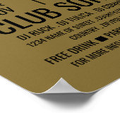 スタイリッシュDJ、クラブイベント広告ズ ポスター (角)