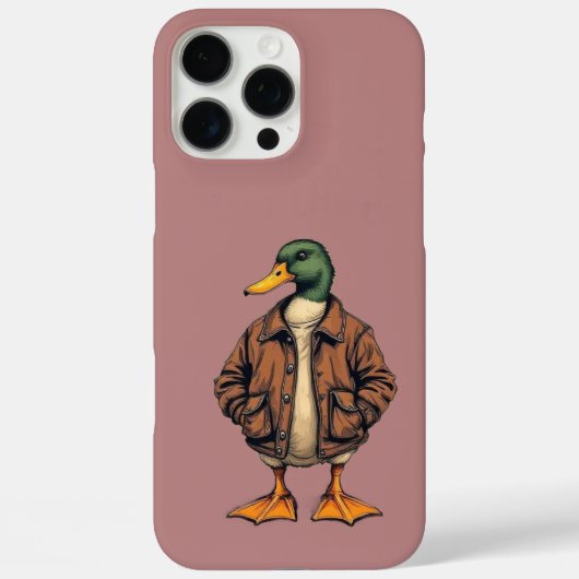 スタイリッシュDuck iPhone 16 Pro Maxケース – バユニークレル Case-Mate iPhoneケース (裏面)