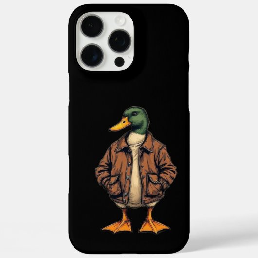 スタイリッシュDuck iPhone 16 Pro Maxケース – バユニークレル Case-Mate iPhoneケース (裏面)