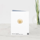 スタイリッシュDusty Blueの結婚写真ありがとう サンキューカード (裏面)