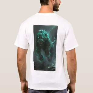 スタイリッシュGreen Tiger Graphic Tシャツ