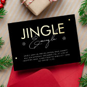 スタイリッシュJingle & Mingleの企業のクリスマスフォイル 箔招待状