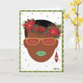 スタイリッシュLGBTQホリデー カード (黄色い花)