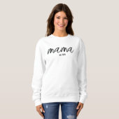 スタイリッシュMama Long sleeve with Date スウェットシャツ (正面フル)