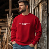 スタイリッシュMen Red食べ Sleep Create Repeat Sagon Tシャツ