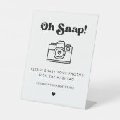 スタイリッシュOh Snapのリト結婚ルのハッシュタグ 台座サイン (正面)