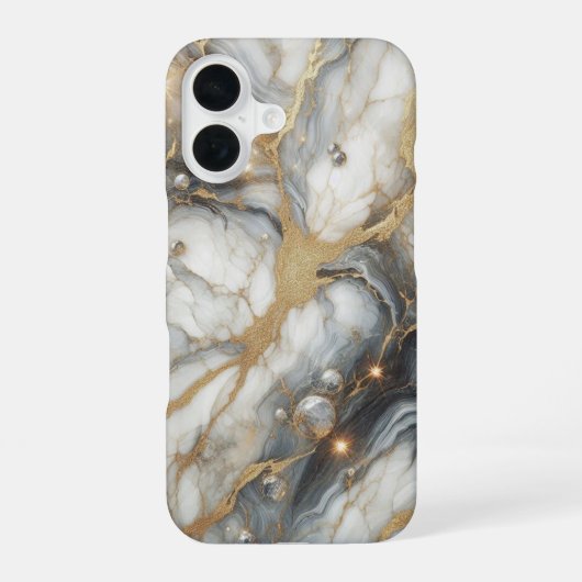 スタイリッシュPremium Marble Phone Case/iPhone 16ケース iPhone 16ケース (裏面)