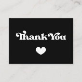 スタイリッシュretroお礼パッケージ挿入カード 名刺 (正面)