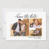 スタイリッシュScript 3モダン Photo Collage結婚の セーブザデート (正面)