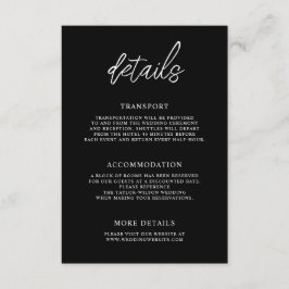 スタイリッシュScript Blackの結婚詳細 エンクロージャーカード