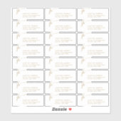 スタイリッシュScript Monogram透過差出人住所 シール (シート)