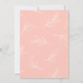 スタイリッシュScript Wedding日付の写真を保存 招待状 (裏面)