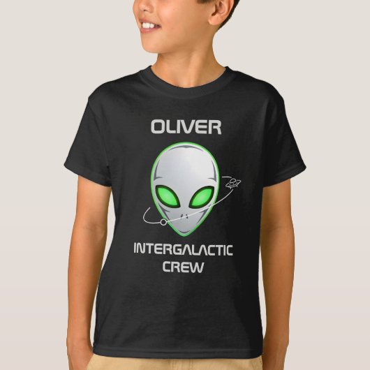 スタイリッシュSF宇宙人デザイン ヘッド Tシャツ (正面)