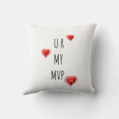 スタイリッシュU R MY MVPモノグラムバレンタイン クッション (裏面)