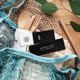 スタイリッシュYour Logo Minimalist白黒価格ラベル