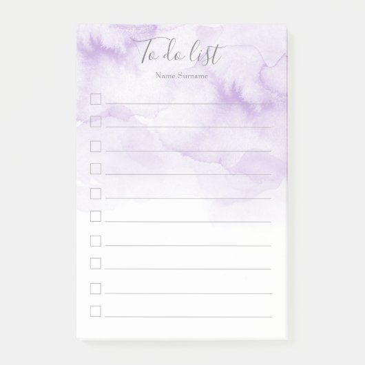 スタイリモダンスガーリート、水色、行うリスト ポストイット (正面)