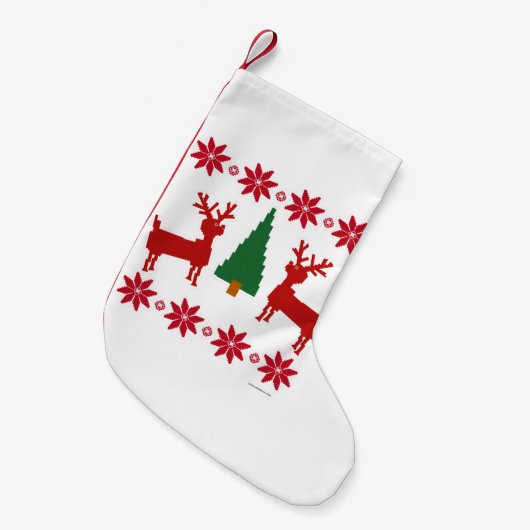 スタイリンクリスマスセーター スモールクリスマスストッキング (正面 (吊り時))