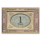 スタイリング枠花柄テーブル3カード テーブルナンバー (裏面)