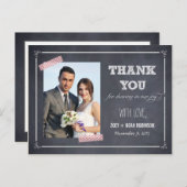 スタイリーシャーク結婚ズサンキューカード ポストカード (正面/裏面)