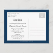 スタイリーステッチ卒業のお知らせ/招待状 インビテーションポストカード (裏面)