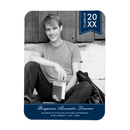 スタイリーステッチ卒業発表マグネット マグネット (縦)