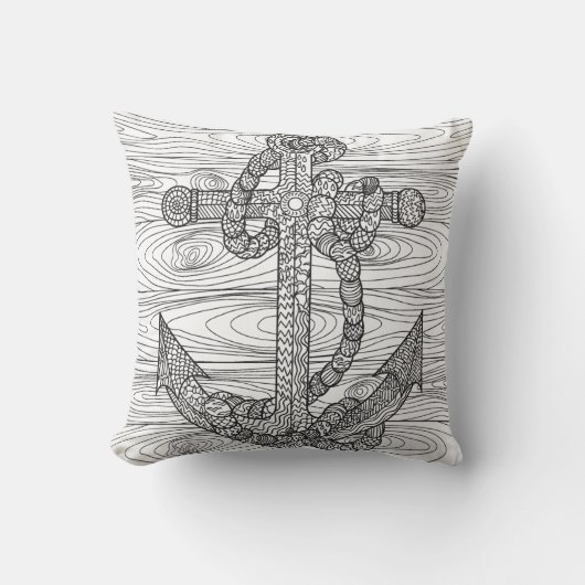 スタイルいかりおよびロープ クッション (正面)