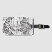 スタイルいかりおよびロープ ラゲッジタグ (正面横)