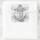 スタイルいかり及びロープ スクエアシール (バッグ)