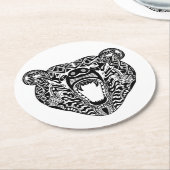 スタイルくま ラウンドペーパーコースター (アングル)