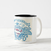 スタイルすごい化された人 |ウィングとアームズのロゴ ツートーンマグカップ (正面右)