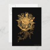 スタイルすごい化された人 |オレンジ色のハートベージュロゴ ポストカード (正面/裏面)