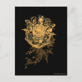 スタイルすごい化された人 |オレンジ色のハートベージュロゴ ポストカード (正面)