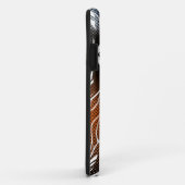 スタイルすごい化された人 |オレンジ色の青いロゴ Case-Mate iPhoneケース (裏面/右)