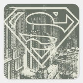 スタイルすごい化された人 |グリーンメトロポリスロゴ スクエアシール (正面)