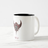 スタイルすごい化された人 |スカルと翼のロゴ ツートーンマグカップ (正面右)