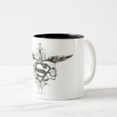 スタイルすごい化された人 |スカルロゴ ツートーンマグカップ (正面右)