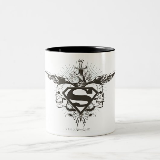 スタイルすごい化された人 |スカルロゴ ツートーンマグカップ (中央)