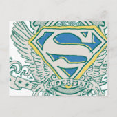 スタイルすごい化された人 |スケッチしたクレストロゴ ポストカード (正面)