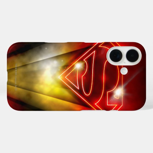 スタイルすごい化された人 |光沢のある赤いアウトラインロゴ Case-Mate iPhoneケース (裏面 (横))