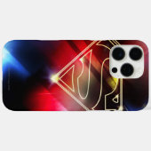 スタイルすごい化された人 |光沢のある黄色のアウトラインロゴ Case-Mate iPhoneケース (裏面 (横))