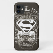 スタイルすごい化された人 |名誉、真実、正義のロゴ Case-Mate iPhoneケース (裏面)
