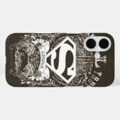 スタイルすごい化された人 |名誉、真実、正義のロゴ Case-Mate iPhoneケース (裏面 (横))