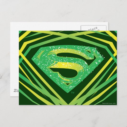 スタイルすごい化された人 |装飾ロゴ(緑) ポストカード (正面/裏面)