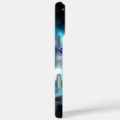 スタイルすごい化された人 |青いホワイトクリスタルロゴ Case-Mate iPhoneケース (裏面 / 右)