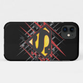 スタイルすごい化された人 |黒と赤のストライクのロゴ Case-Mate iPhoneケース (裏面(横))