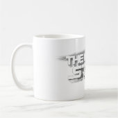 スタイルすごい化された人 Man of Steelスケッチロゴ コーヒーマグカップ (左)