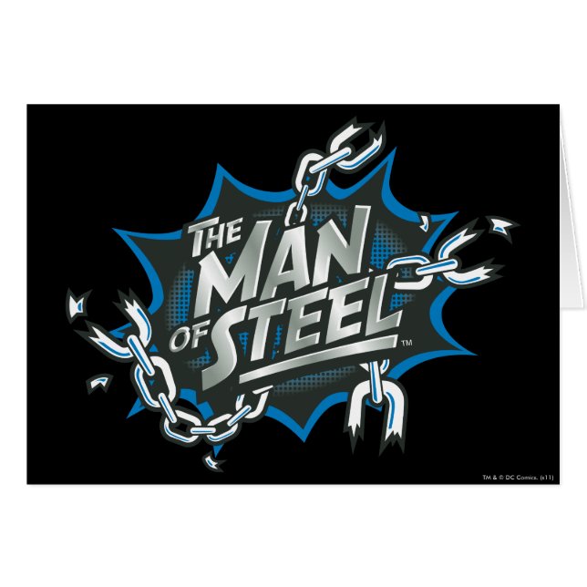 スタイルすごい化された人 Man of Steel Splash Logo (正面横)