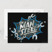 スタイルすごい化された人 Man of Steel Splash Logo ポストカード (正面/裏面)